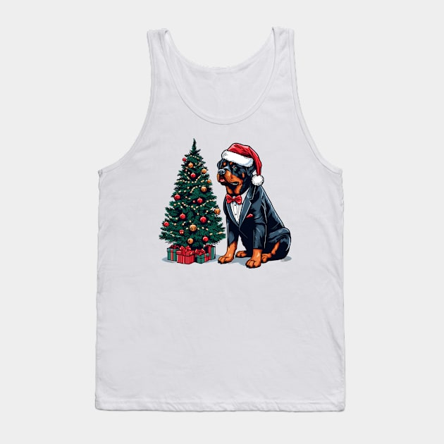 Rottweiler Dog Christmas Tank Top by Graceful Designs